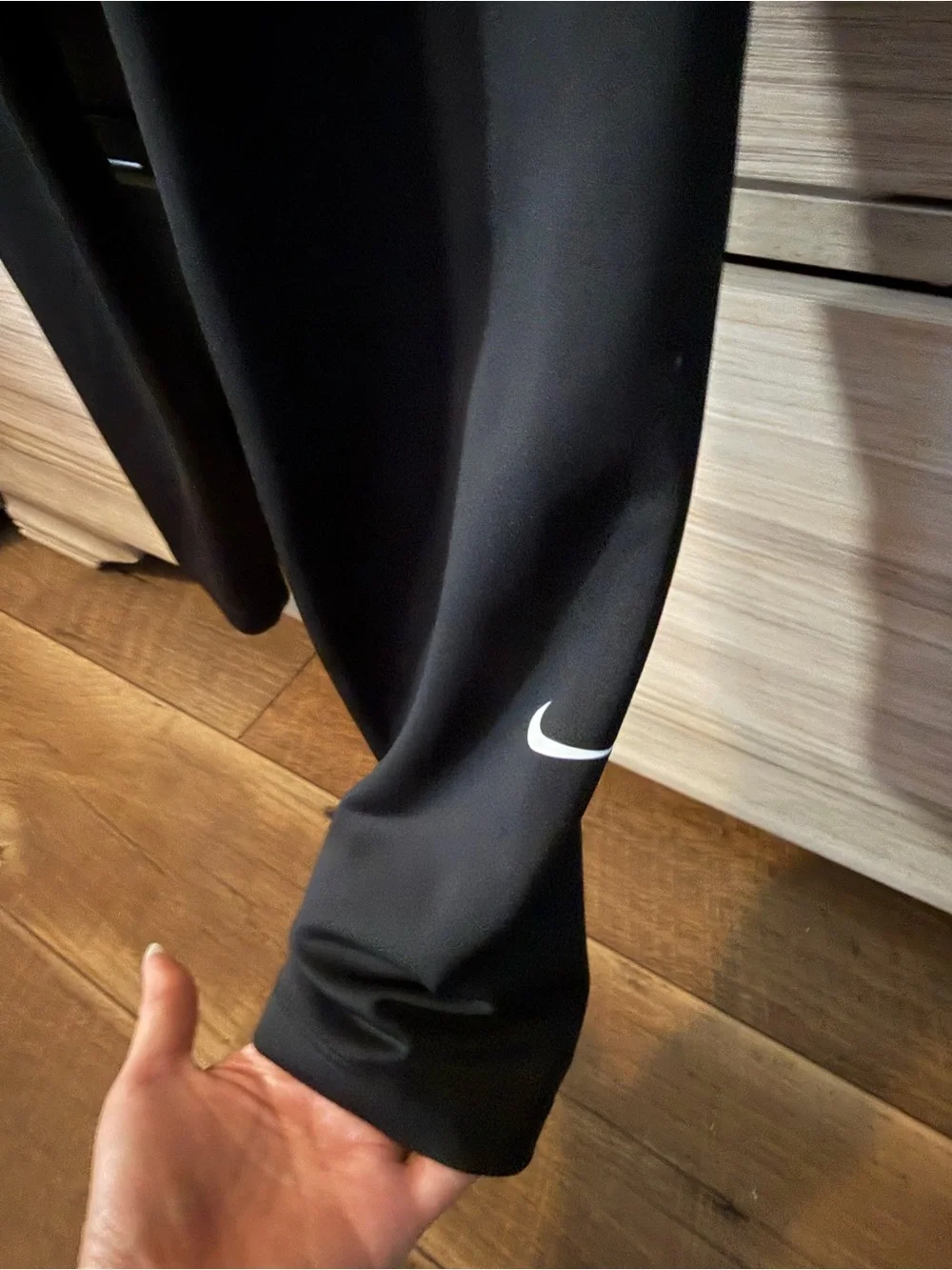 Nike Girls' Black Athletic Leggings- XL